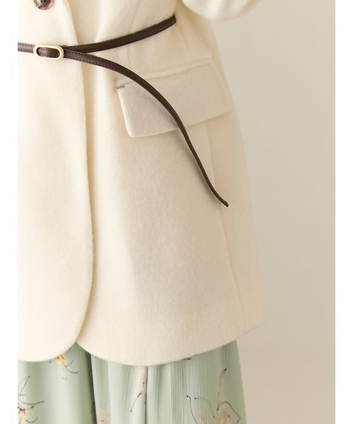 LILY BROWN（リリーブラウン）の「ベルト付きシャギーオーバー