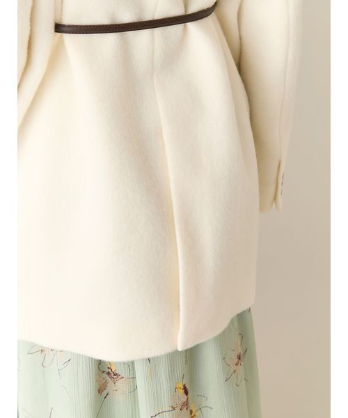 LILY BROWN（リリーブラウン）の「ベルト付きシャギーオーバージャケット（テーラードジャケット・レディース・オフホワイト/グレー/ブルー・0/1）」の14枚目の写真