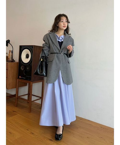 LILY BROWN（リリーブラウン）の「ベルト付きシャギーオーバー