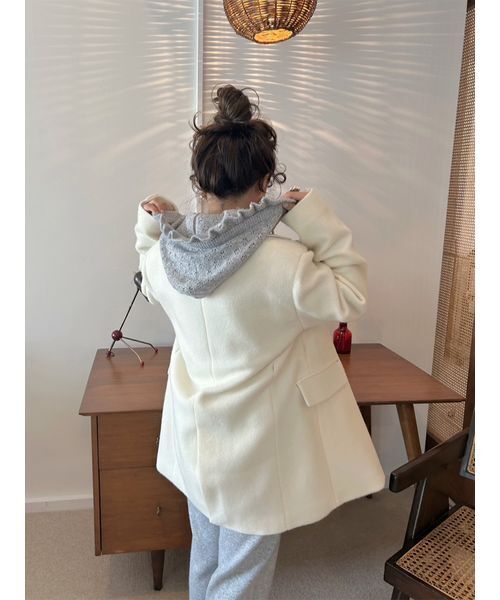 LILY BROWN（リリーブラウン）の「ベルト付きシャギーオーバー