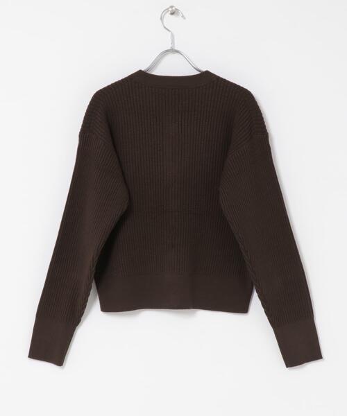URBAN RESEARCH ROSSO WOMEN(アーバンリサーチ ロッソ)の「Torrazzo Donna Bijou Kint Cardigan(カーディガン/ボレロ・レディース・ブラウン/ネイビー・FREE)」の11枚目の写真