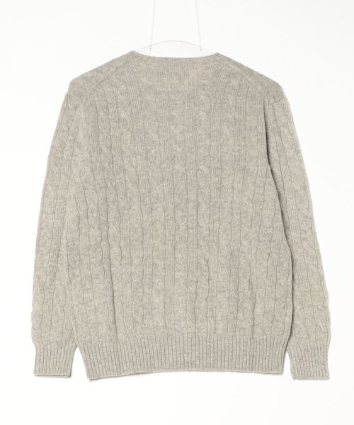 POLO RALPH LAUREN（ポロ ラルフ ローレン）の「ケーブル ウールカシミヤ クルーネック セーター（ニット/セーター・レディース・グレー系4・XXS/S/M/L/XL/XS）」の7枚目の写真