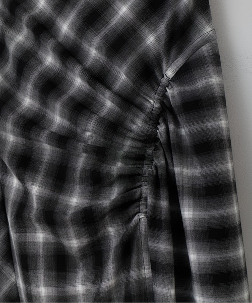 Muel Chic(ミュエルシック)の「Niger check skirt ニジェールチェックスカート(スカート・レディース・ブラック系/ブラウン系/ベージュ系その他・FREE)」の22枚目の写真