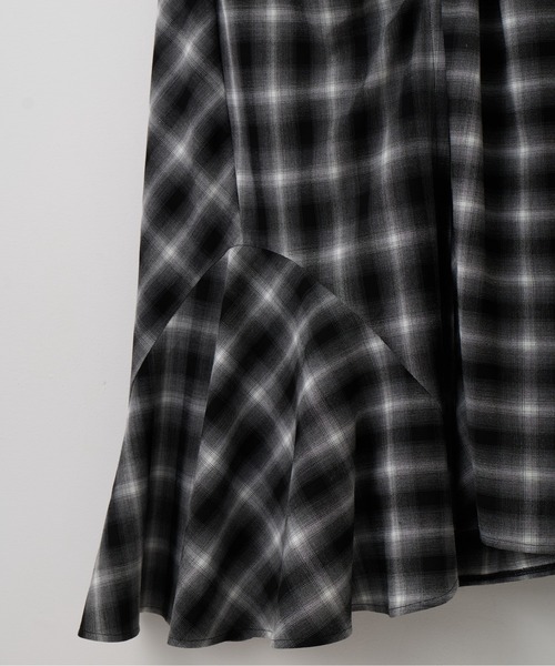 Muel Chic(ミュエルシック)の「Niger check skirt ニジェールチェックスカート(スカート・レディース・ブラック系/ブラウン系/ベージュ系その他・FREE)」の21枚目の写真