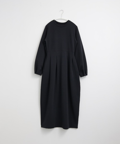for/c（フォーシー）の「[低身長/高身長向けサイズ有]サマ見えコクーンワンピース【サスティナブル】（ワンピース・レディース・ブラック・M/L/PM/TM）」の8枚目の写真