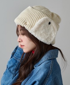 新品未使用 ミュールバウアー MUHLBAUER BEANIE Muhlbauer(ミュールバウアー) | フォールド アップビーニー - ネイビー