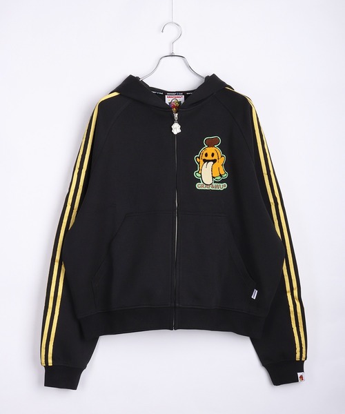 GRAF&WU（グラフアンドユー）の「GRAF&WU グラフアンドウー 1ベロ ダンボール素材 フルジップパーカー フルーツシリーズ（パーカー・メンズ・グレー/ダークグリーン/ブラック×ブルー/ブラック×イエロー/バーガンディー/ブラック×レッド・L/M/XL）」の19枚目の写真