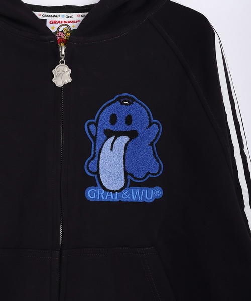 GRAF&WU（グラフアンドユー）の「GRAF&WU グラフアンドウー 1ベロ ダンボール素材 フルジップパーカー フルーツシリーズ（パーカー・メンズ・グレー/ダークグリーン/ブラック×ブルー/ブラック×イエロー/バーガンディー/ブラック×レッド・L/M/XL）」の18枚目の写真