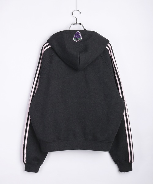 GRAF&WU（グラフアンドユー）の「GRAF&WU グラフアンドウー 1ベロ ダンボール素材 フルジップパーカー フルーツシリーズ（パーカー・メンズ・グレー/ダークグリーン/ブラック×ブルー/ブラック×イエロー/バーガンディー/ブラック×レッド・L/M/XL）」の12枚目の写真