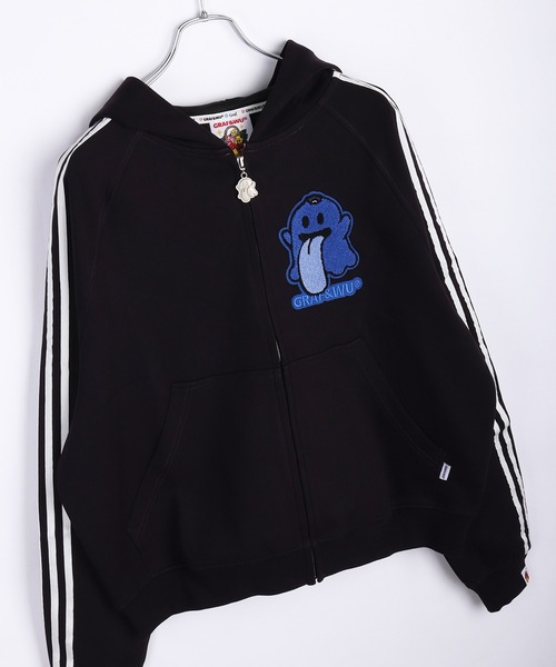 GRAF&WU グラフアンドウー 1ベロ ダンボール素材 フルジップパーカー