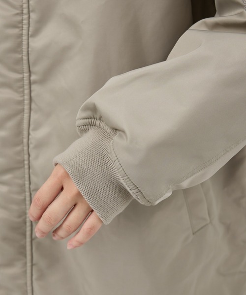 upperhights(アッパーハイツ)の「【upper hights/アッパーハイツ】THE U-2 LONG HOODIE 2WAYロングブルゾン/フーディー/ノーカラー(ブルゾン・レディース・グレイッシュベージュ・フリー)」の19枚目の写真