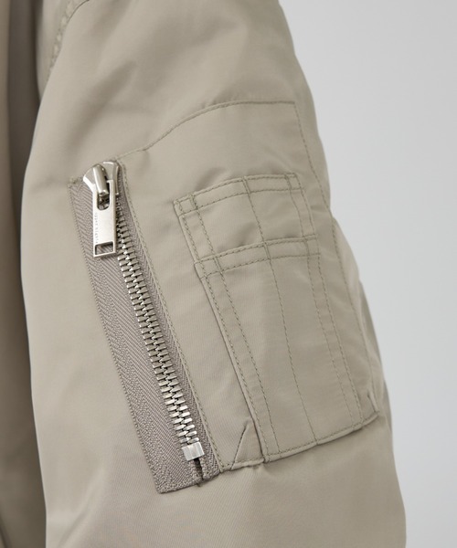 upperhights(アッパーハイツ)の「【upper hights/アッパーハイツ】THE U-2 LONG HOODIE 2WAYロングブルゾン/フーディー/ノーカラー(ブルゾン・レディース・グレイッシュベージュ・フリー)」の20枚目の写真