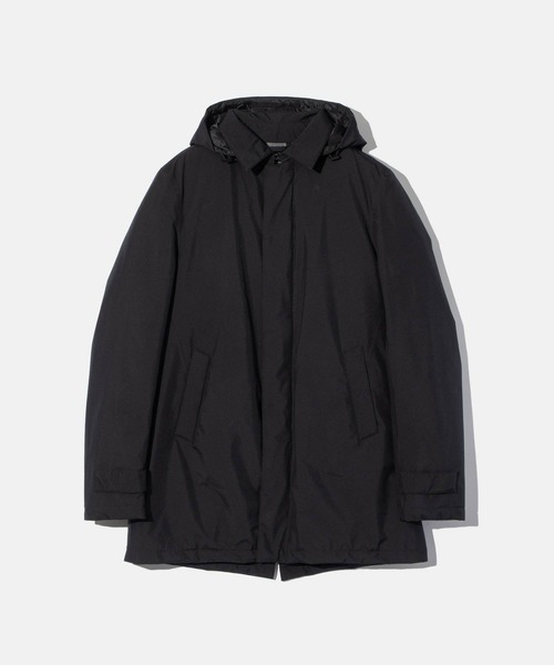 HERNO（ヘルノ）の「HERNO LAMINAR DOWN JACKETヘルノ ラミナー ロング ダウンジャケット（ダウンジャケット/コート・メンズ・ブラック/ネイビー系1・50）」の11枚目の写真