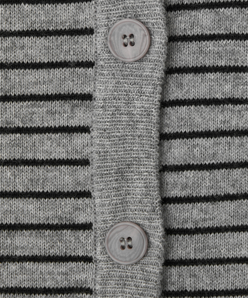 RONRON（ロンロン）の「TRIPLE STRIPE HARMONY KNIT CARDIGAN BLACK GREY（カーディガン/ボレロ・レディース・その他・FREE）」の4枚目の写真
