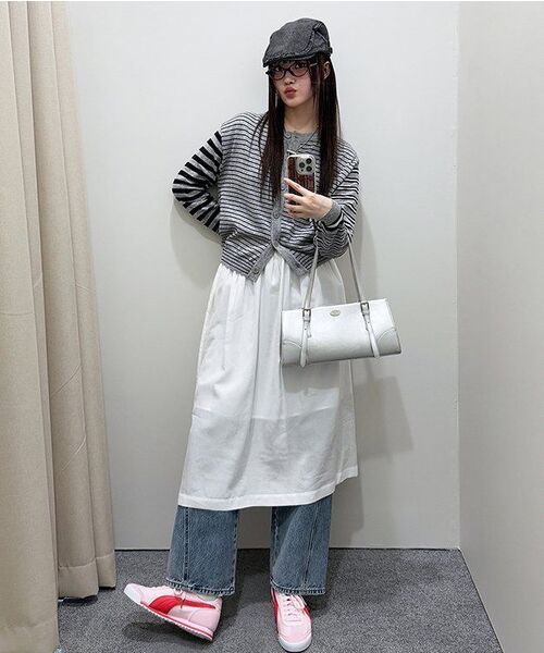 RONRON（ロンロン）の「TRIPLE STRIPE HARMONY KNIT CARDIGAN BLACK GREY（カーディガン/ボレロ・レディース・その他・FREE）」の9枚目の写真