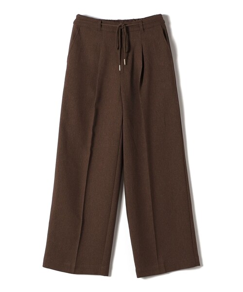 SHIPS Colors（シップス カラーズ）の「SHIPS Colors:〈手洗い可能〉ウールライクイージーワイドパンツ2（セットアップ対応可能）◇（その他パンツ・レディース・グレー/ブラウン/ネイビー/ベージュ・SMALL/MEDIUM/LARGE）」の7枚目の写真