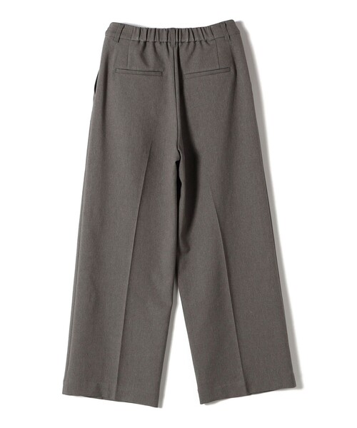 SHIPS Colors（シップス カラーズ）の「SHIPS Colors:〈手洗い可能〉ウールライクイージーワイドパンツ2（セットアップ対応可能）◇（その他パンツ・レディース・グレー/ブラウン/ネイビー/ベージュ・SMALL/MEDIUM/LARGE）」の9枚目の写真