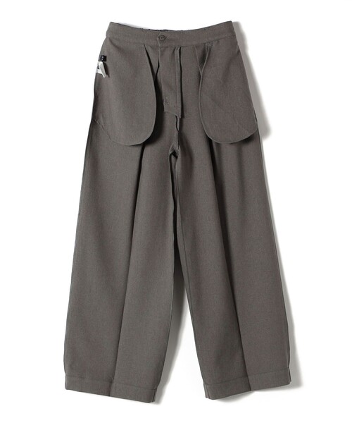 SHIPS Colors（シップス カラーズ）の「SHIPS Colors:〈手洗い可能〉ウールライクイージーワイドパンツ2（セットアップ対応可能）◇（その他パンツ・レディース・グレー/ブラウン/ネイビー/ベージュ・SMALL/MEDIUM/LARGE）」の10枚目の写真