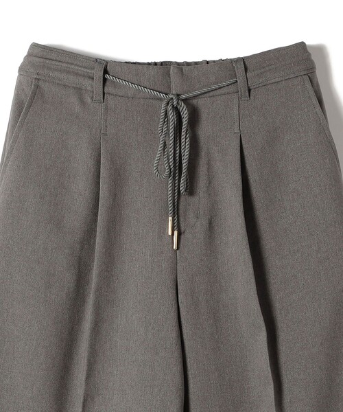 SHIPS Colors（シップス カラーズ）の「SHIPS Colors:〈手洗い可能〉ウールライクイージーワイドパンツ2（セットアップ対応可能）◇（その他パンツ・レディース・グレー/ブラウン/ネイビー/ベージュ・SMALL/MEDIUM/LARGE）」の12枚目の写真