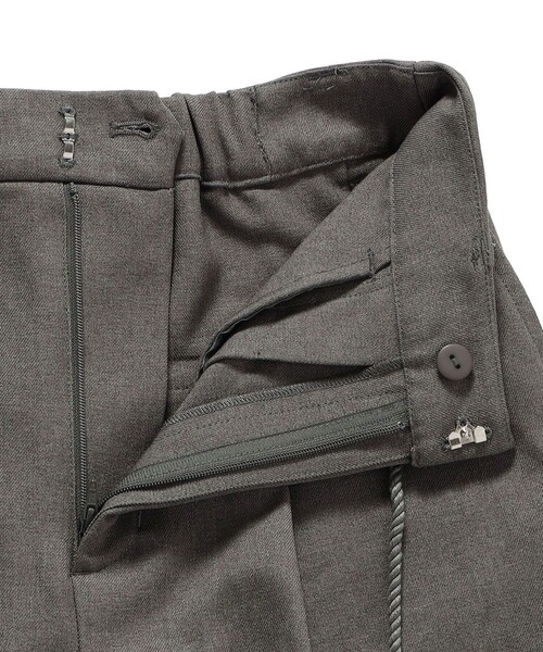 SHIPS Colors（シップス カラーズ）の「SHIPS Colors:〈手洗い可能〉ウールライクイージーワイドパンツ2（セットアップ対応可能）◇（その他パンツ・レディース・グレー/ブラウン/ネイビー/ベージュ・SMALL/MEDIUM/LARGE）」の14枚目の写真