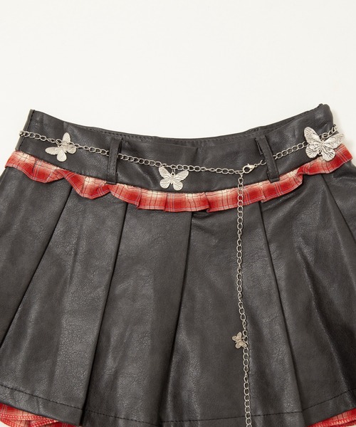 dispark（ディスパーク）の「DISPARK/チェックドッキングプリーツスカパン（スカート・レディース・ブラウン/ブラック・MEDIUM/SMALL）」の15枚目の写真