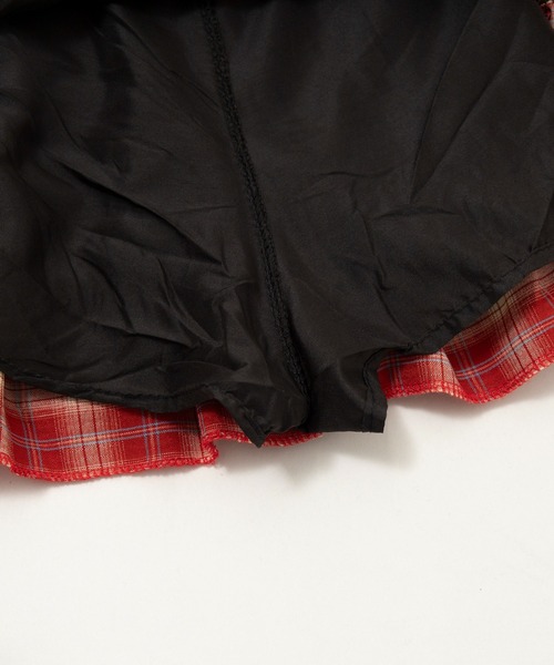 dispark（ディスパーク）の「DISPARK/チェックドッキングプリーツスカパン（スカート・レディース・ブラウン/ブラック・MEDIUM/SMALL）」の4枚目の写真