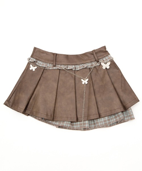 dispark（ディスパーク）の「DISPARK/チェックドッキングプリーツスカパン（スカート・レディース・ブラウン/ブラック・MEDIUM/SMALL）」の19枚目の写真