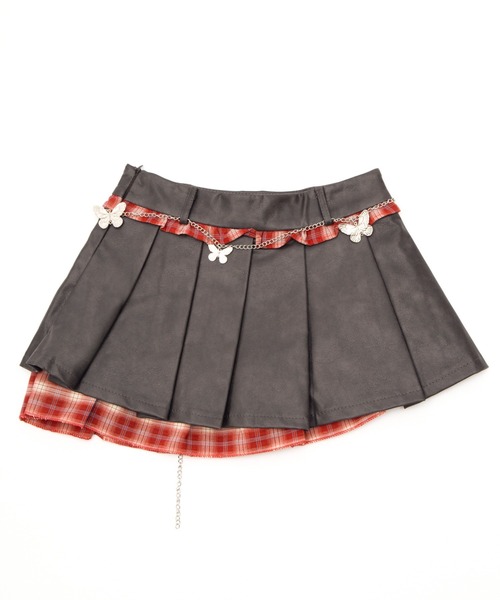 dispark（ディスパーク）の「DISPARK/チェックドッキングプリーツスカパン（スカート・レディース・ブラウン/ブラック・MEDIUM/SMALL）」の17枚目の写真