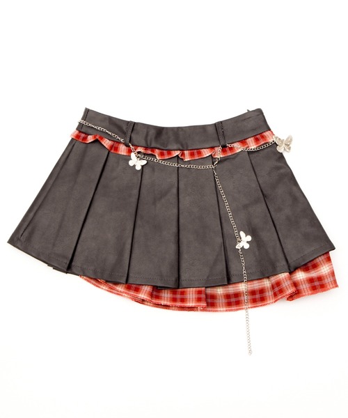 dispark（ディスパーク）の「DISPARK/チェックドッキングプリーツスカパン（スカート・レディース・ブラウン/ブラック・MEDIUM/SMALL）」の18枚目の写真