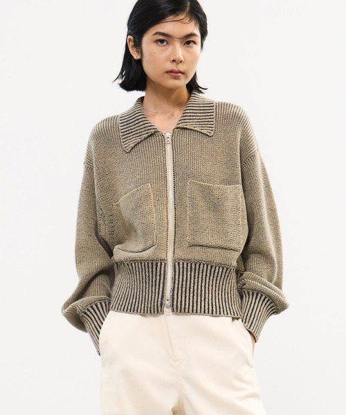 WRAPINKNOT/ラッピンノット】《STUDIOUS別注》 ZIP CROPPED TOPS