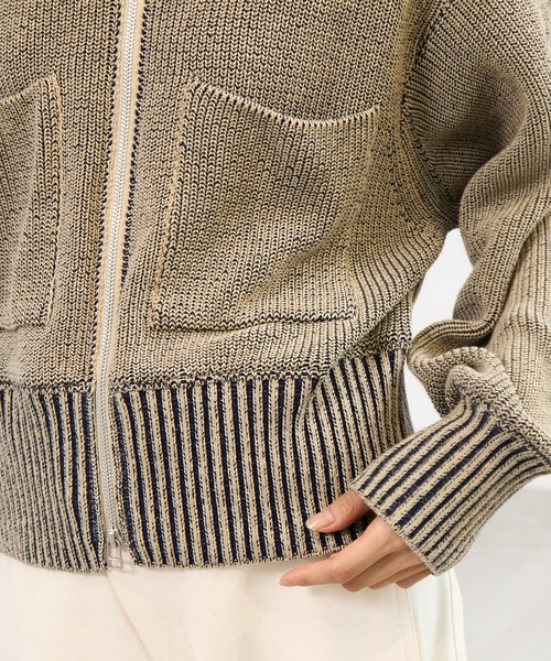 WRAPINKNOT/ラッピンノット】《STUDIOUS別注》 ZIP CROPPED TOPS