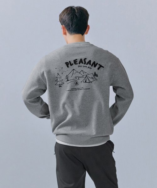 CHASECULT(チェイスカルト)の「共用背面グラフィックスウェット-CERU5113B0B(スウェット・メンズ・チャコールグレー・90/100/95/110/105)」の3枚目の写真