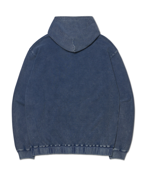 NOMANUAL(NOMANUAL)の「VINTAGE WAFFLE HOODED ZIP-UP - WASHED NAVY(パーカー・レディース・その他・SMALL/MEDIUM/LARGE/X-LARGE)」の2枚目の写真