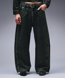 ANDER HUNK | Overdyed Flocky Denim Pants / オーバーダイフロッキーデニムパンツ(デニムパンツ)