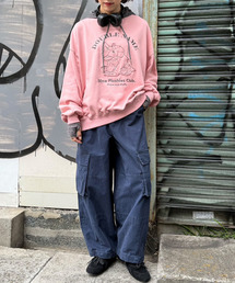 DOUBLE NAME | 顔料染め起毛ツイルタックバルーンカーゴパンツ(カーゴパンツ)