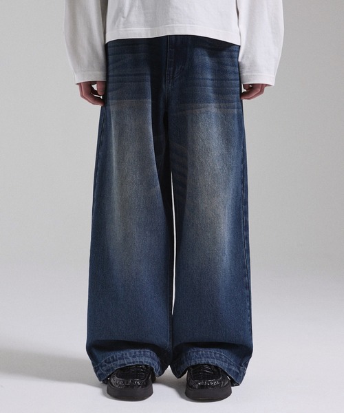 Parts Lab.】Basic Wide Easy Denim Pants / ベーシックワイドイージー