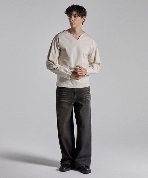 Parts Lab.（パーツラボ）の「【Parts Lab.】Basic Wide Easy Denim Pants / ベーシックワイドイージーデニムパンツ（デニムパンツ・メンズ・ブラック/ブルー/ライトブルー・S/M/L）」の10枚目の写真