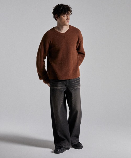 Parts Lab.（パーツラボ）の「【Parts Lab.】Basic Wide Easy Denim Pants / ベーシックワイドイージーデニムパンツ（デニムパンツ・メンズ・ブラック/ブルー/ライトブルー・S/M/L）」の12枚目の写真