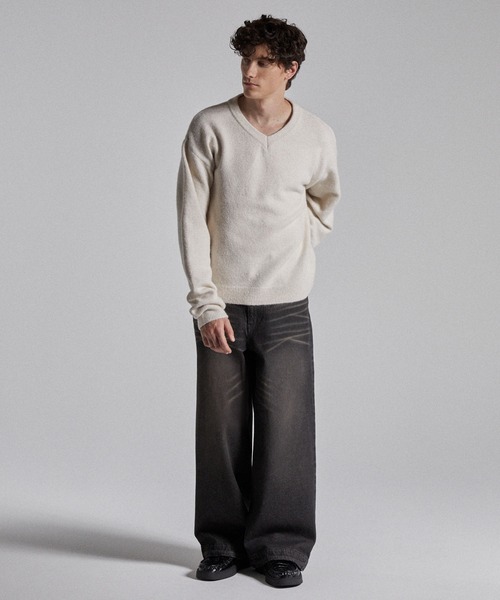 Parts Lab.（パーツラボ）の「【Parts Lab.】Basic Wide Easy Denim Pants / ベーシックワイドイージーデニムパンツ（デニムパンツ・メンズ・ブラック/ブルー/ライトブルー・S/M/L）」の17枚目の写真