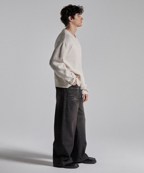 Parts Lab.（パーツラボ）の「【Parts Lab.】Basic Wide Easy Denim Pants / ベーシックワイドイージーデニムパンツ（デニムパンツ・メンズ・ブラック/ブルー/ライトブルー・S/M/L）」の20枚目の写真