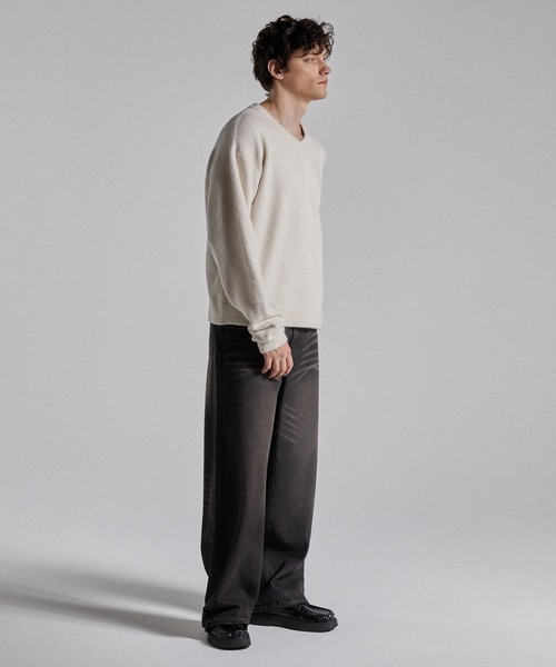 Parts Lab.（パーツラボ）の「【Parts Lab.】Basic Wide Easy Denim Pants / ベーシックワイドイージーデニムパンツ（デニムパンツ・メンズ・ブラック/ブルー/ライトブルー・S/M/L）」の21枚目の写真