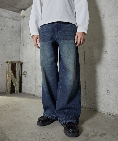 Parts Lab.】Basic Wide Easy Denim Pants / ベーシックワイドイージー