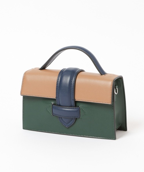BAYFLOW（ベイフロー）の「マルチカラーミニバッグ（ショルダーバッグ・レディース・グリーン/ブラウン・FREE）」の6枚目の写真