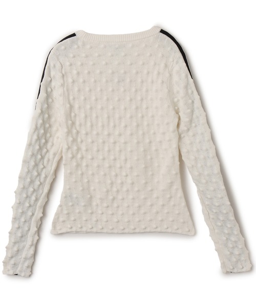 adidas（アディダス）の「adidas SLIM SOLID SPIKE KNIT SWEATSHIRT / アディダス スリム ソリッド スパイク ニット スウェットシャツ（ニット/セーター・レディース・ホワイト・S/M/L）」の8枚目の写真