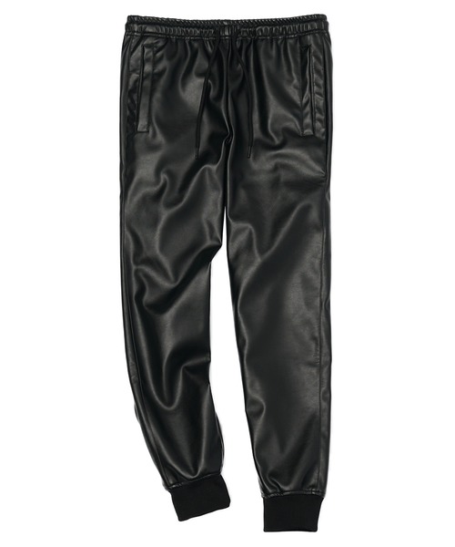 SOMEDIFF(サムディフ)の「【SOMEDIFF】PUレザーフルジップパーカーセットアップ メンズ 上下セット ブラック カーキ ジョガーパンツ 春服 冬服(セットアップ・メンズ・ブラック×カーキ/ブラック×ブラック・M/L/XL)」の13枚目の写真