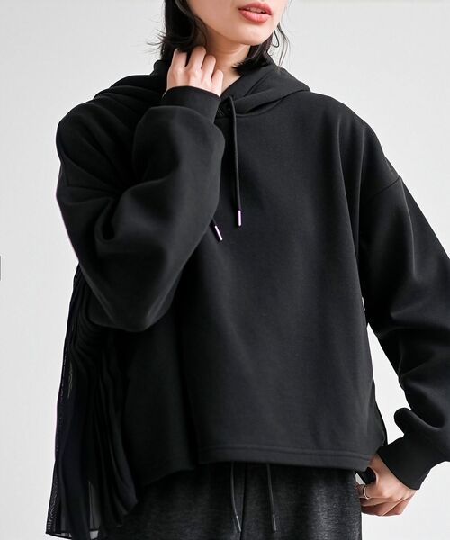 BACKプリーツ裏起毛ワイドパーカー（パーカー）｜rps（アール