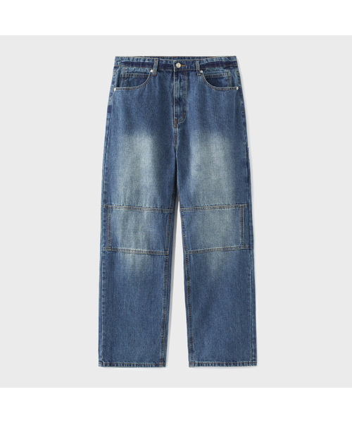 SUARE(スアレ)の「グリッドリップストップデニムパンツ(デニムパンツ・レディース・ブルー・MEDIUM/LARGE/X-LARGE)」の1枚目の写真