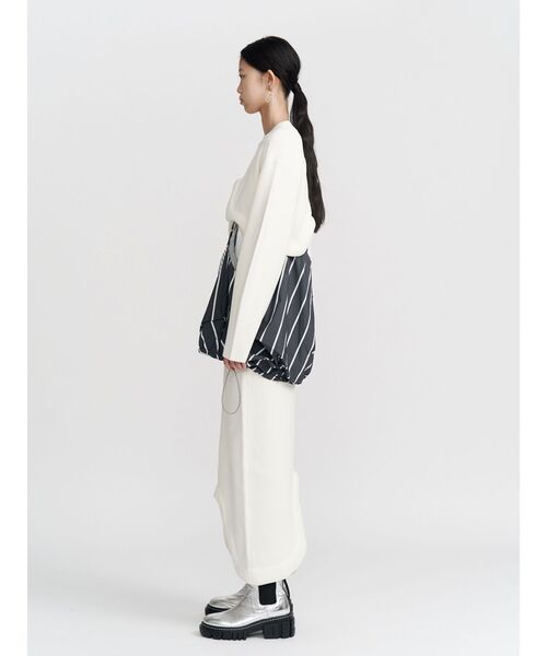 UN3D.(アンスリード)の「EDGE WAVE SHORT KNIT / エッジウェーブショートニット(ニット/セーター・レディース・ホワイト/グレー/ブラック・FREE)」の9枚目の写真