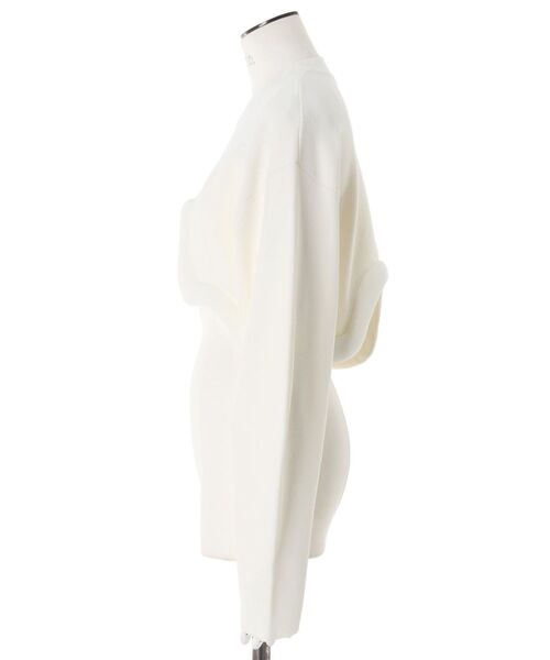 UN3D.(アンスリード)の「EDGE WAVE SHORT KNIT / エッジウェーブショートニット(ニット/セーター・レディース・ホワイト/グレー/ブラック・FREE)」の14枚目の写真