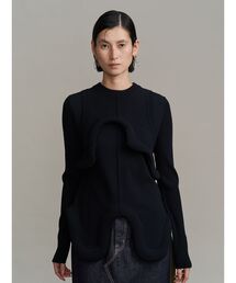 UN3D. | EDGE WAVE SHORT KNIT / エッジウェーブショートニット(ニット/セーター)